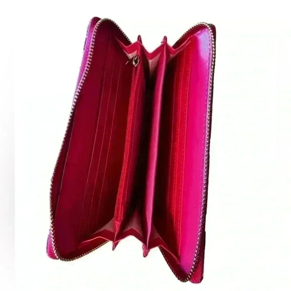 Multicolor Geometrical Large Zip Closure Wallet - Picture 5 of 5